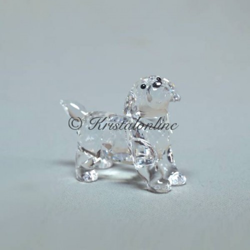 Swarovski Kristal | Silver Crystal | Labrador Pup - Staand | 5400141